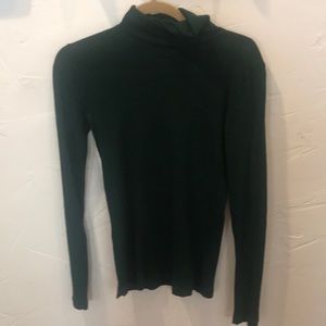 J. Crew tissue turtleneck in forest green